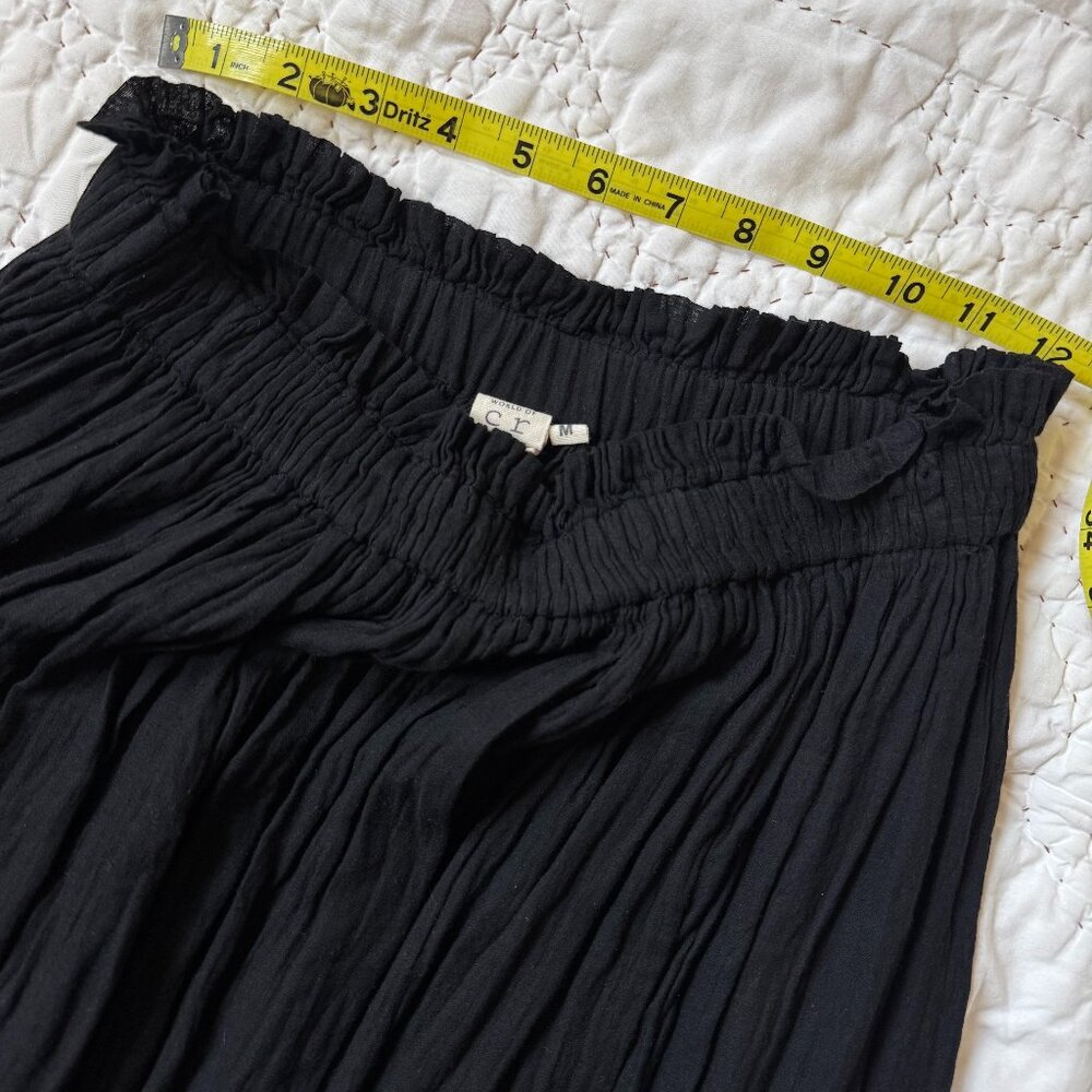 Classic Black Pull-On Skirt by World of Crow - Picture 2 of 5